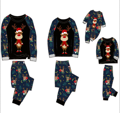 Family Pajamas Suit Baby Christmas Parent-child Pajamas