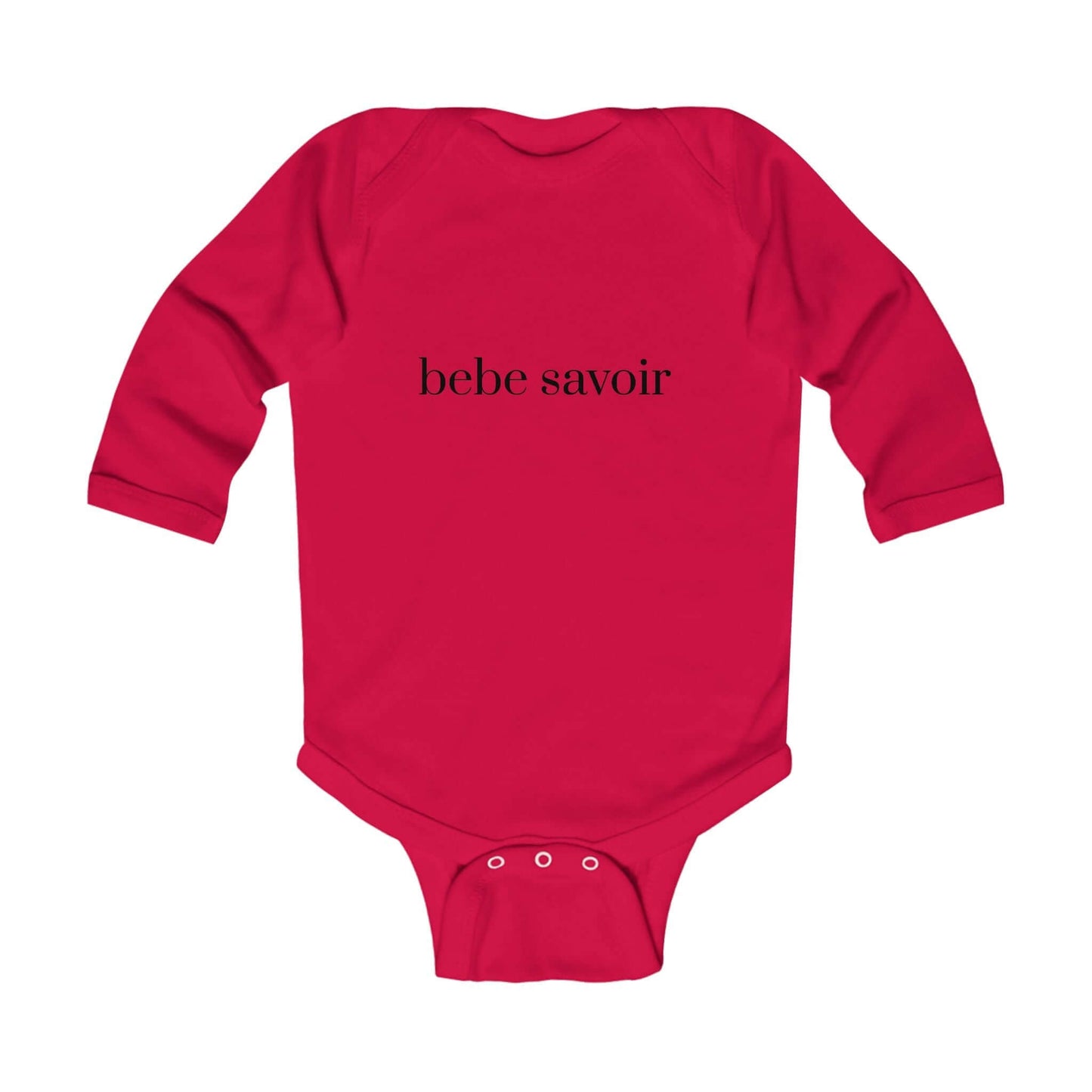 Bebe Savoir Long Sleeve Infant Bodysuit - Cute & Comfy Baby Wear.