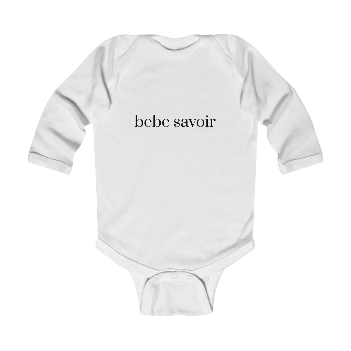 Bebe Savoir Long Sleeve Infant Bodysuit - Cute & Comfy Baby Wear.