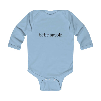 Bebe Savoir Long Sleeve Infant Bodysuit - Cute & Comfy Baby Wear.