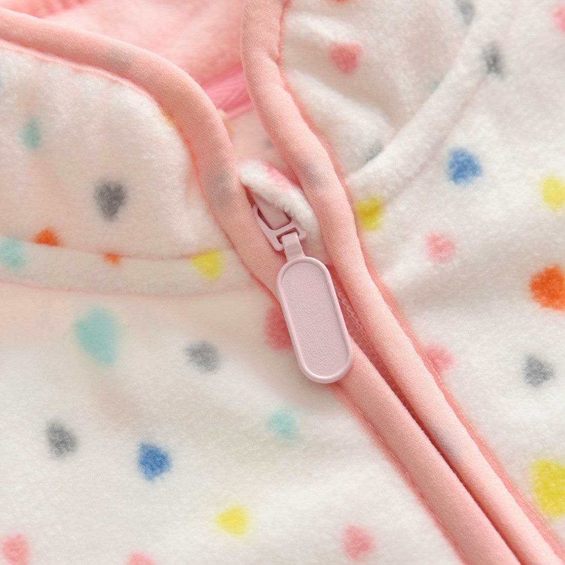 Baby Long Sleeve Stand Collar Polar Fleece Jacket