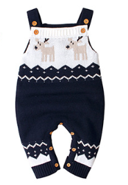 Xmas Baby Romper - Autumn/Winter Jumpsuit for Newborns & Toddlers, Unisex