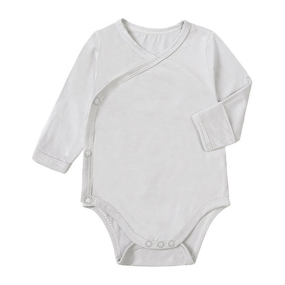 Baby Bamboo Fiber Long Sleeve Baby Bodysuit Jumpsuit