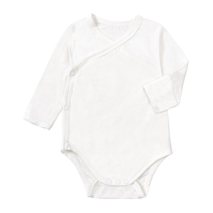 Baby Bamboo Fiber Long Sleeve Baby Bodysuit Jumpsuit